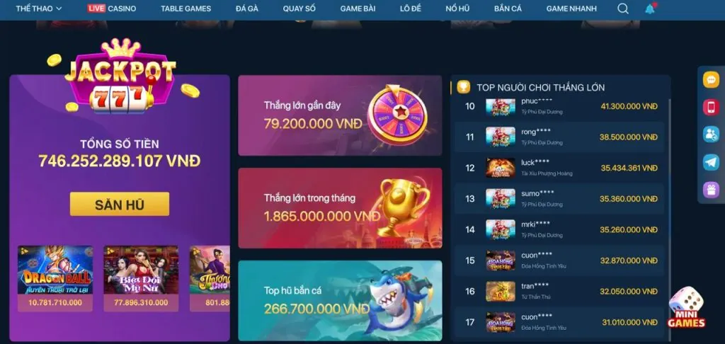 Giao diện trò chơi bắn cá bbet